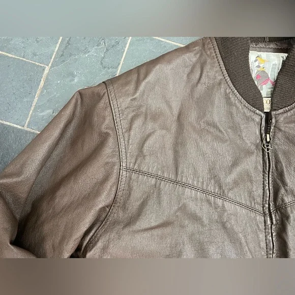 Vintage urban cowboy brown leather bomber - Picture 9 of 16